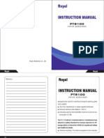 P8100 Instruction Manual (PT8100) PDF