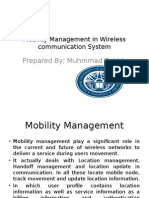 Mobility Management in Wireless Communication System