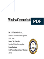 Wireless Communications: Dr. R P. Yadav Professor