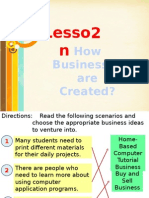 2015 - CHS Lesson 02 - How Business Is Created