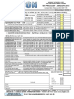 Bricon UK Price List 2015 PDF