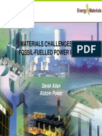 Materials Challenges For Fossil-Fuelled Power Plant: Derek Allen Alstom Power