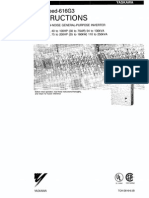 Yaskawa Varispeed-616G3 Instructions PDF