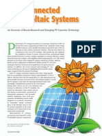 Grid-Connected Photovoltaic Systems: An Overview of Recent Research and Emerging PV Converter Technology