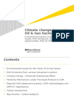 Climate Change Issues in Oil & Gas Sector