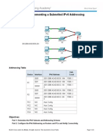 9.3.1.4 Packet Tracer - Implementing A Subnetted IPv6 Addressing Scheme Instructions