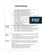 CPU Practicals: I/O Fuctions