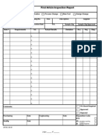 PSI First Article Inspection Report