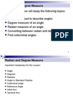 Radian and Degree Measure