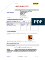 Safety Data Sheet: 1. Identification of The Substance/preparation and of The Company/undertaking