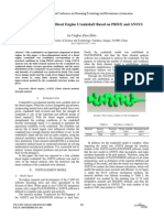 Strength Analysis of Diesel Engine Crankshaft Based On PRO/E and ANSYS