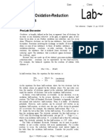 Redox: Oxidation-Reduction Reactions: Pre-Lab Disc