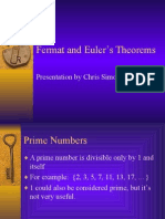 Fermat and Euler Theorems