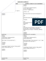 Javascript Examples