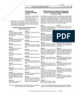 Summary of ICCPR and ICESCR