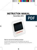 Remote Meter MT 50 Manual