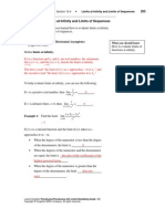 Section 12.4 Limits at Infinity and Limits of Sequences: Name