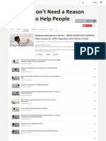Database Management System - DBMS (COMPUTER SCIENCE) Video Lecture For GATE Preparation (CS IT MCA)