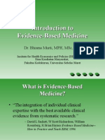 Introduction To Evidence-Based Medicine