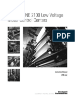 CENTERLINE 2100 Low Voltage Motor Control Centers: Instruction Manual