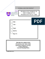 Pharmacist Workup of Drug Therapy in Pharmaceutical Care: Problem Oriented Pharmacist Record