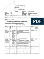 Dream On Unit 4 Lesson Plan