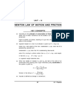 Newton Law of Motion and Friction Class XI