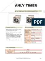 Anly Timer: Wide Voltage Multi-Range Analogue Timer