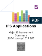 IFS Apps 2004 - 7.5 SP5 Enhancement Summary