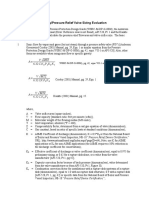 Safety Relief Valve Sizing Equations