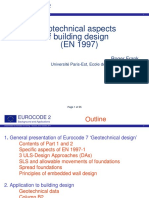 Geotechnical Aspects of Building Design (EN 1997) : Eurocode 2