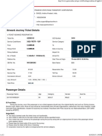 Onward Journey Ticket Details