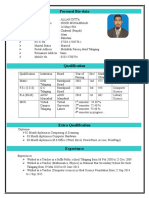 Personal Bio-Data: ST ND RD TH