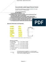 Design Examples: Concentrically Loaded Lipped Channel Column