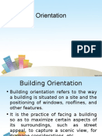 Orientation of Buildings