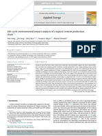 Lifecycle Environmental Impact Analysis of A Typical Cement Production PDF