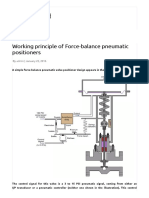 Working Principle of Force-Balance Pneumatic Positioners