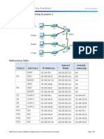 8.1.4.7 Packet Tracer - Subnetting Scenario 1