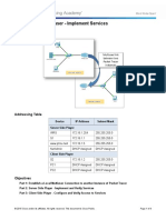 10.3.1.4 Packet Tracer Multiuser - Implement Services