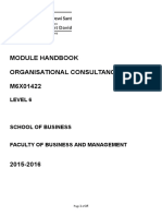 Organisational Consultancy Module