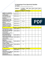 4 Grade Skills: Beginning of Year/Quarterly Checklist Student Name