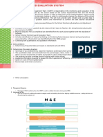 Viii. Monitoring and Evaluation System