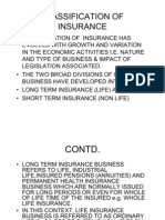 Classification of Insurance