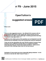 ACCA F9 June 2015 Suggested Answers