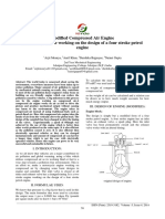 Modified Compressed Air Engine Two Stroke Engine Working On The Design of A Four Stroke Petrol Engine