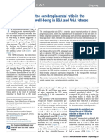 Cerebroplacental Ratio in Fetal Well Being Assessment in SGA and AGA Fetus