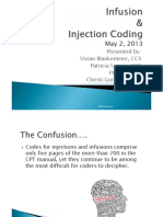 Infusion and Injection Coding