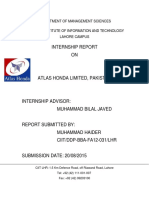 Internship Report AHL 2015.