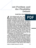 Macdonald - Post-Fordism and The Flexibility Debate