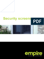 Security Screens Brochure